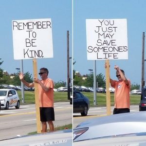 Remember to be kind signs