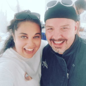 Sarah Blair Capa and Luca Paris at the Brew Festival in Keene