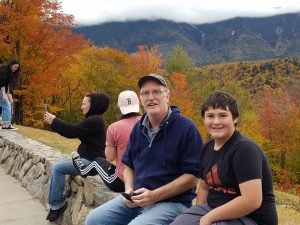 Jacob and I on the Kancamagus Highway