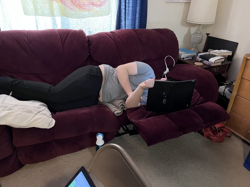 Jacob studying