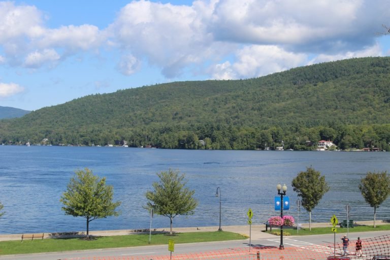 Looking out over Lake George