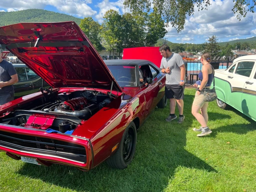 Beautiful red Charger taken by Youtuber, Jordan, of Explodintaco