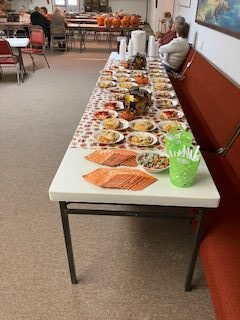 Tables of food