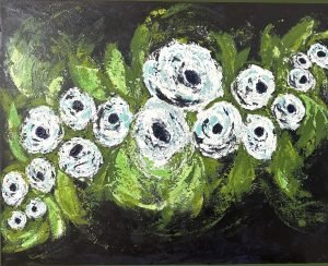Floral painting by artist Kellyn Trapp.