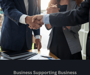 Business shaking hands