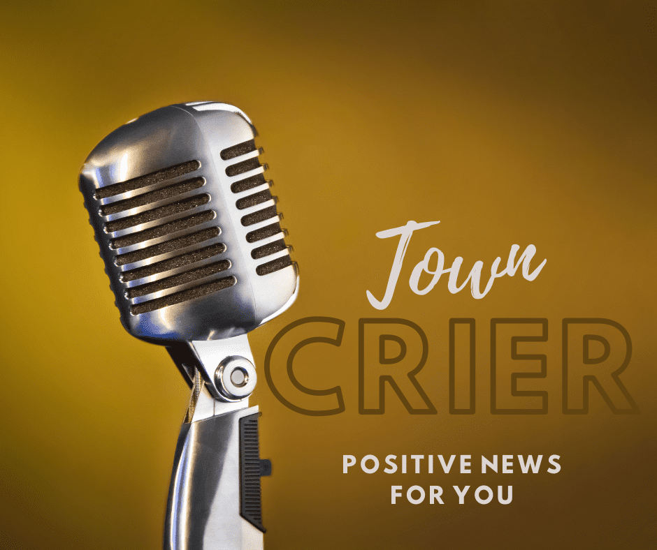Town Criers with a microphone