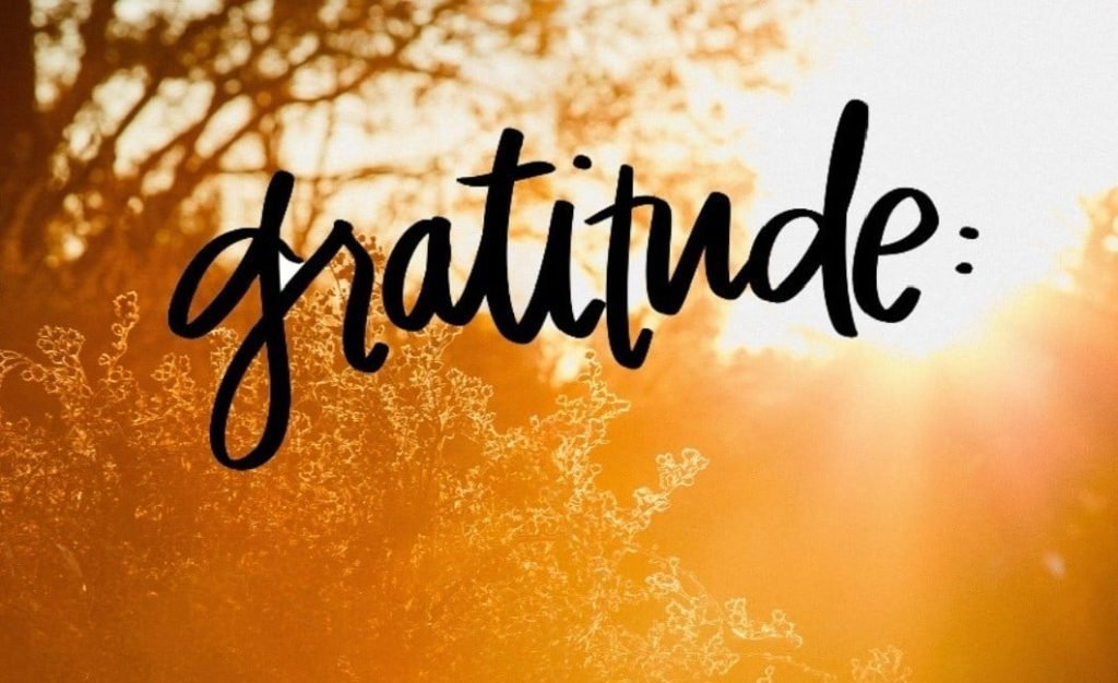 Gratitude changes things