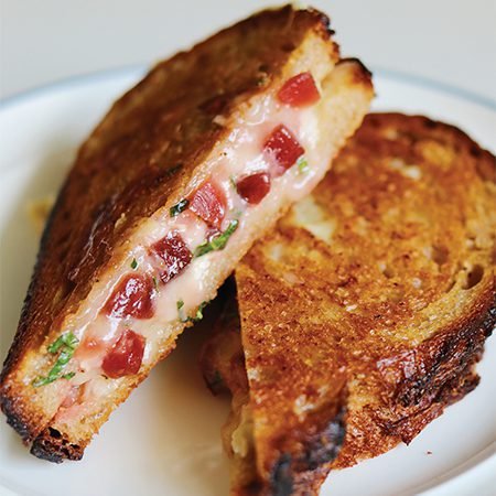 Sweet Heat Pickled Beet Grilled Cheese