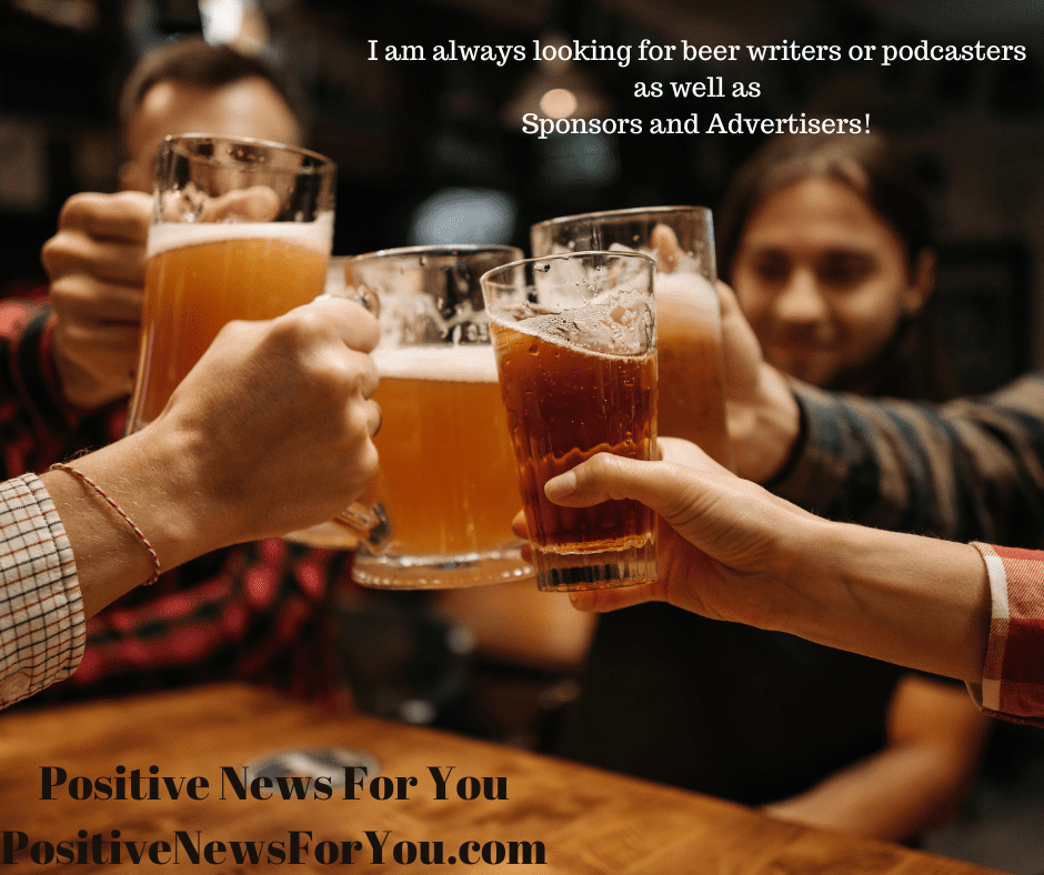 A group with beer-Beer writers, podcasters, advertisers, and sponsors