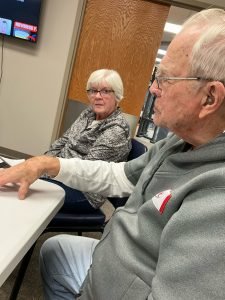 Judy Burgess and El Dean Holthus