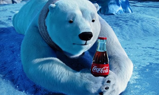 Coca-Cola Bear at Christmas