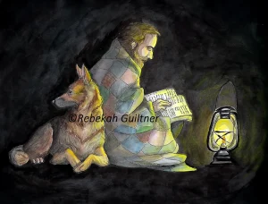 The Watchman by artist Rebekah Guiltner (Copyrighted original artwork)