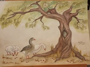 Original artwork by artist Rebekah Guiltner (Copyrighted original artwork)