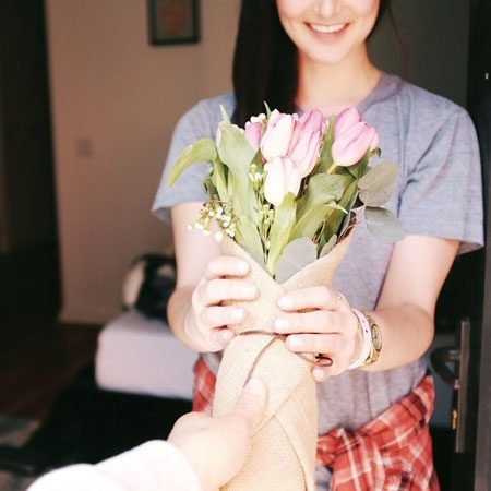 Valentine Gifts with woman
