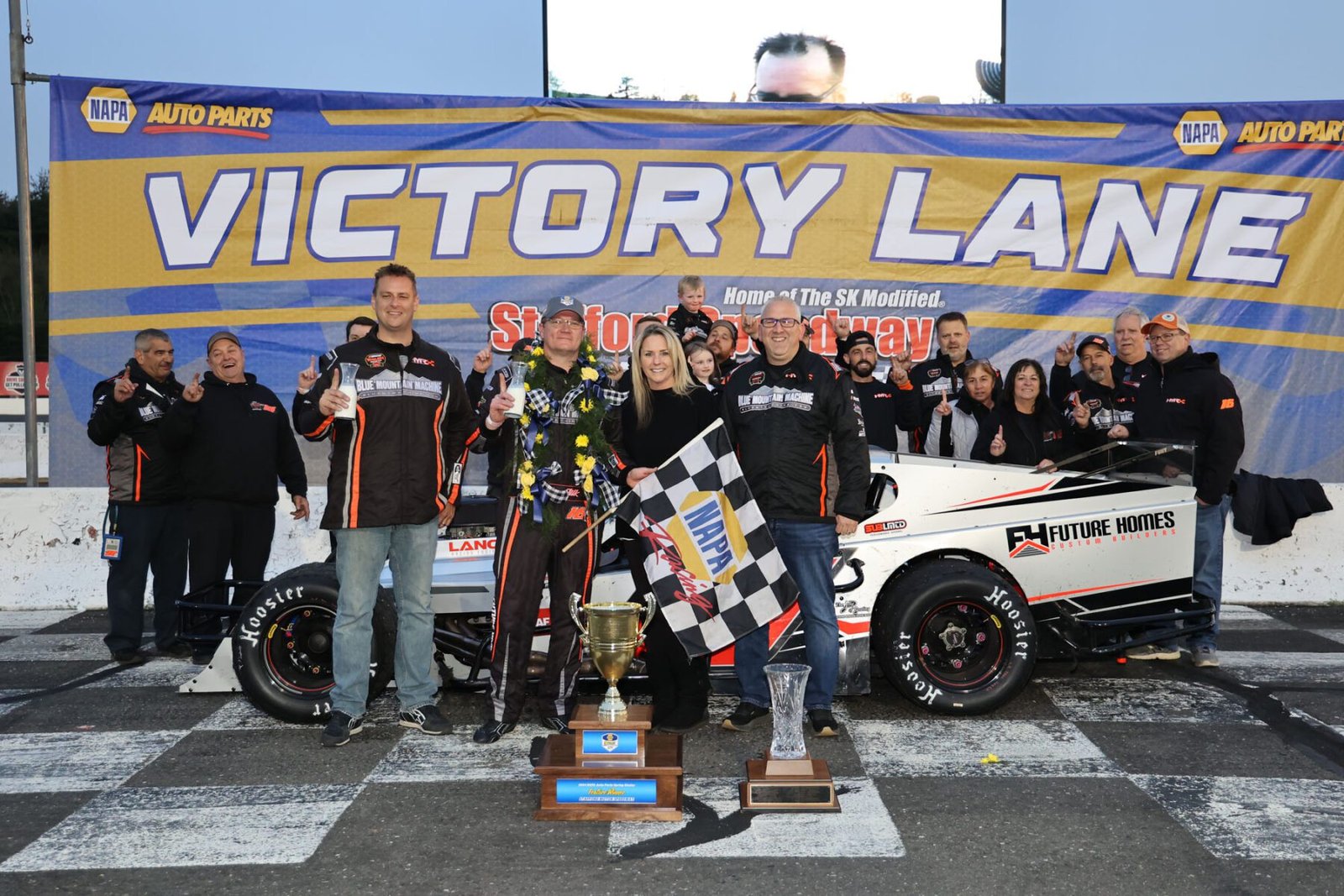 Ron Silk in Victory Lane
