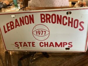 Lebanon Bronchos 1977 State Champs Banner