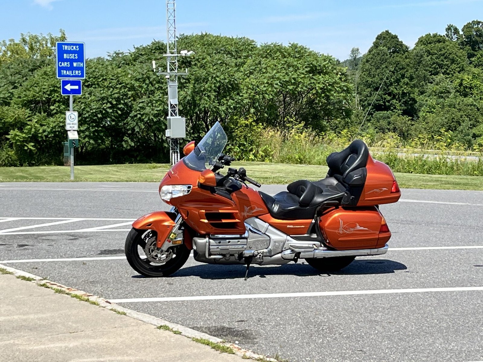Headed to Lake George on the Motorcycle