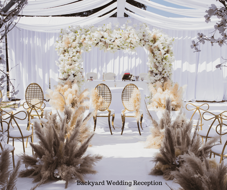 Backyard Wedding Reception