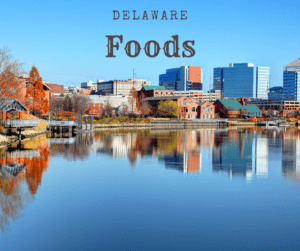 Delaware Foods-Buildings reflected in the water