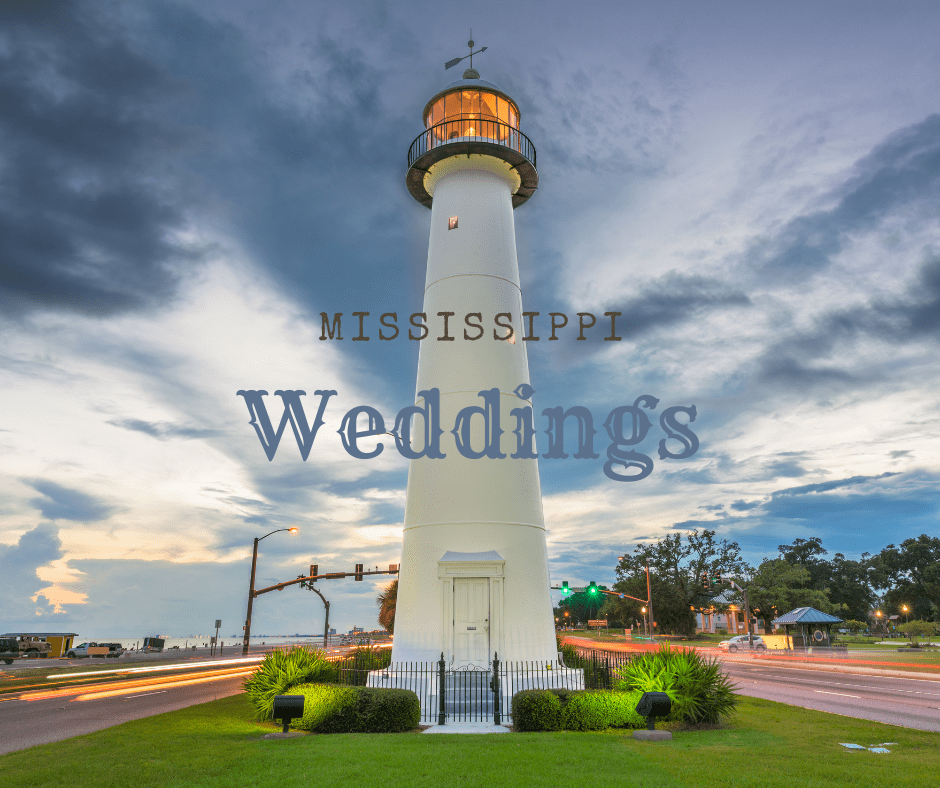 Mississippi Weddings with lighthouse