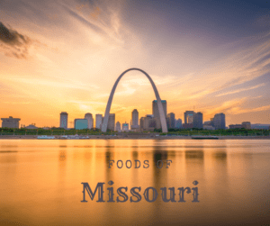 Foods Of Missouri-St. Louis arch on the river