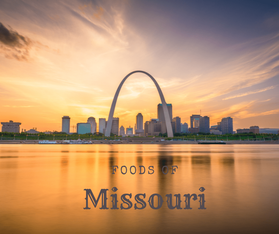 Foods Of Missouri-St. Louis arch on the river