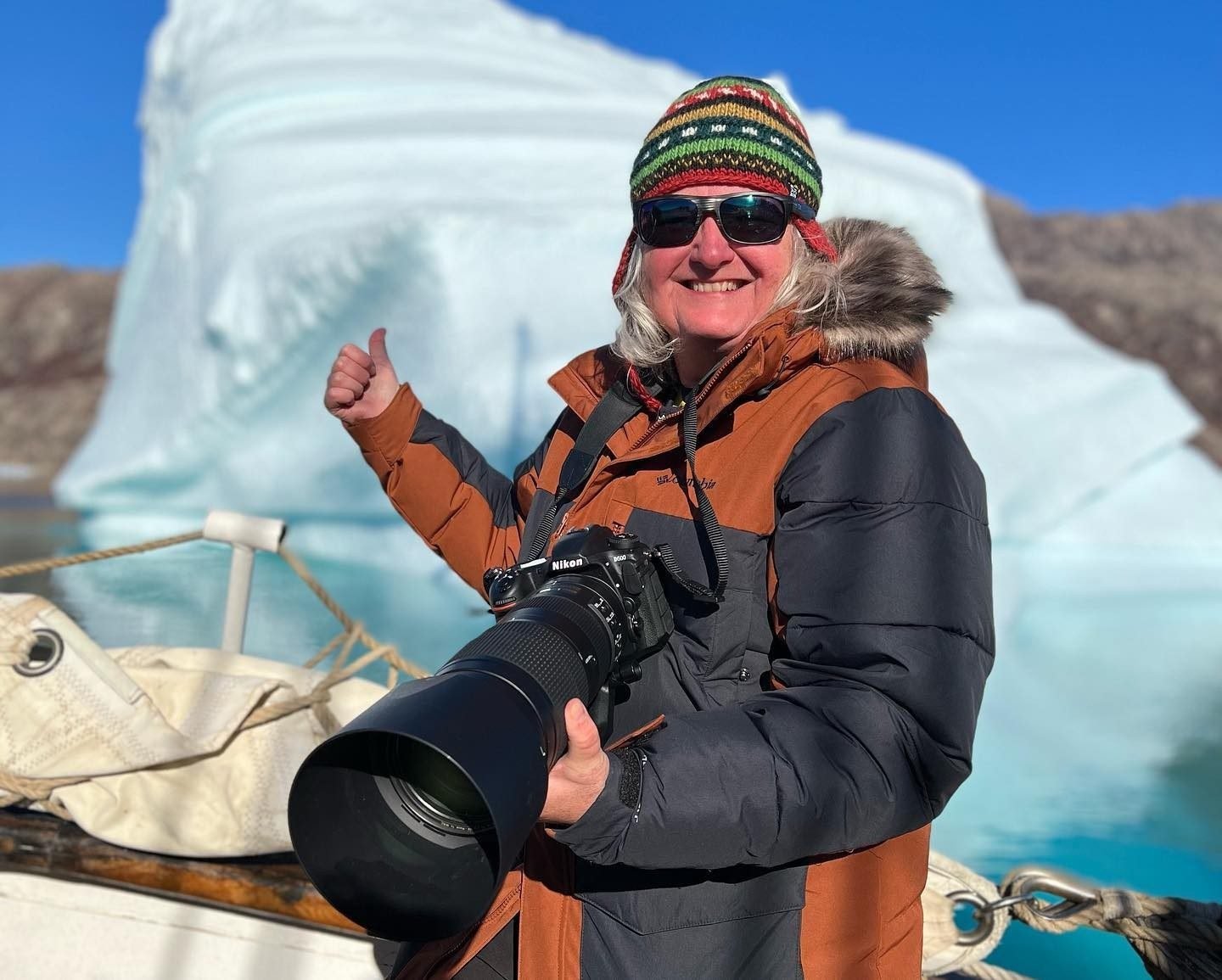 Julia Bayly armed with camera