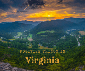 Positive Things In Virginia-Sunset over the mountains
