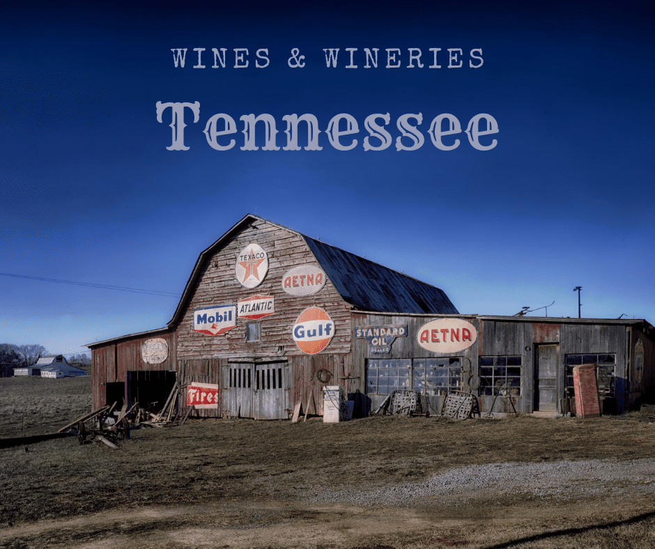 Wines & Wineries in Tennessee-Barn with gas industry memorabilia