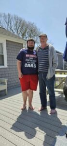 Lee & Jacob on the deck