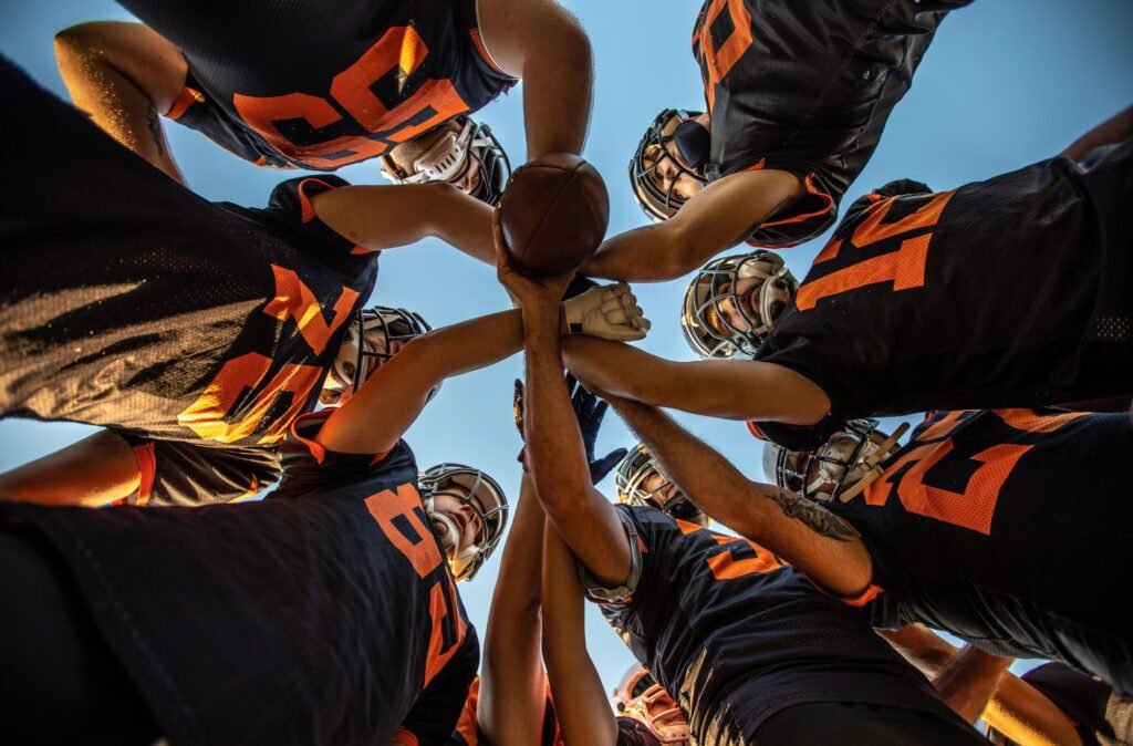Sports teams connecting